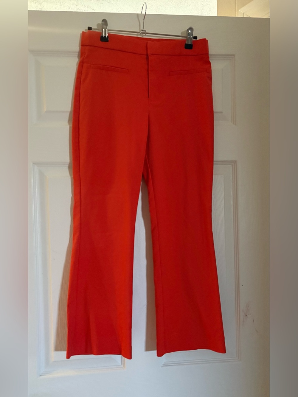Zara Vibrant Orange Flared Trousers